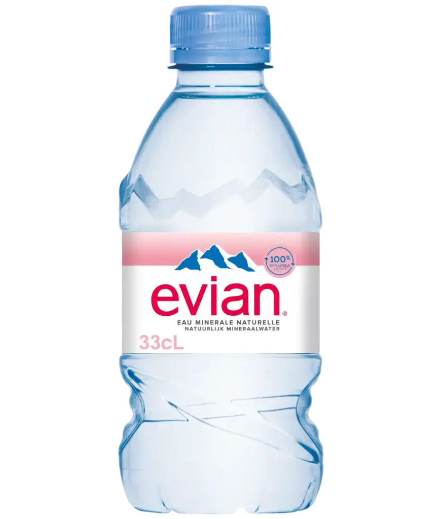 Evian en plastique 33cl