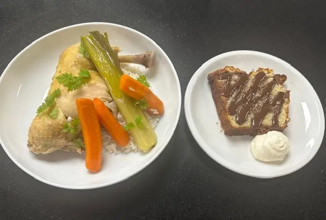 Plat du jour + dessert